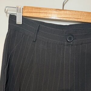 Black Pinstripe Trousers shorts